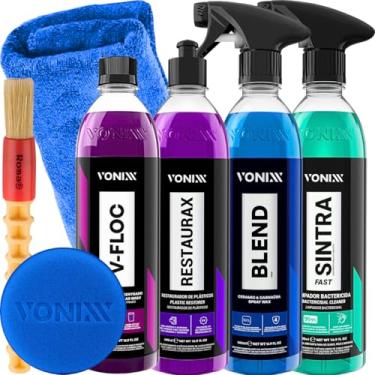 Imagem de Kit Lavagem Para Hobbysta e Profissional Lava Autos Em Geral pré e pós Lavagem Vonixx (ESCOLHA SUA OPÇAO) (KIT V-FLOC RESTAURAX BLEND SINTRA)