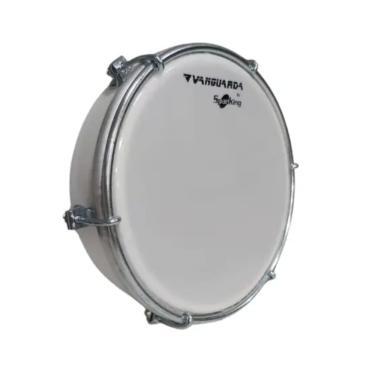 Imagem de TAMBORIM  SPANKING VANGUARDA ABS BRANCO 6" PELE LEITOSA