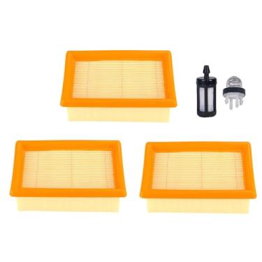 Imagem de 3PACK BR340 BR380 Kit de filtro de ar para Stihl BR340 BR420C BR380 BR420 BR 340 BR 380 BR340L SR340 SR420 BR420C Peças de soprador de mochila 4203 141 0301 4203-14203-141 1-030 1