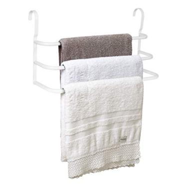Imagem de UNIDAS STORE, Porta Toalhas Triplo Toalheiro Para Box Branco UN