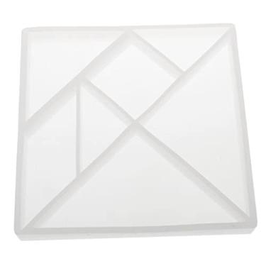 Imagem de Luzhengyang Molde de pulseira Tangram pingente de fundição de resina moldes de silicone diâmetro 11,5
