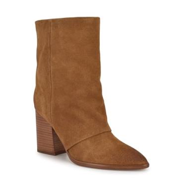 Imagem de Nine West Bota feminina Chaye cano médio, Camurça conhaque 101, 35
