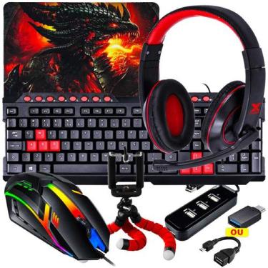 Imagem de Kit Mobilador Completo Kit Premium Com Headset Hub Teclado Mouse para 