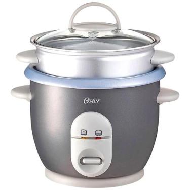 Imagem de Panela Elétrica de Arroz a vapor Oster Cinza 350w 127v, 110V