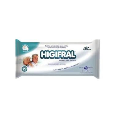 Imagem de Higifral Toalhas Umedecidas Adulto 40un - Eurofral - Eurofral Indust D