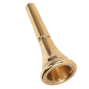 Imagem de Bocal de Chifre de Ouro, Bocal de Trompa Francesa de Latão Com Bocal de Trompa Francesa, para Concertos, Uso Em Palco Adequado para Tocadores de Instrumentos de Latão