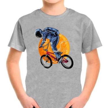 Imagem de Camiseta Infantil Cinza Bike Bicicleta Ciclismo 02 - DESIGN CAMISETAS,