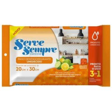 Imagem de Kit 3 Pano De Limpeza Umedecido Desengordurante - Aroma Lima-Limão AJJ