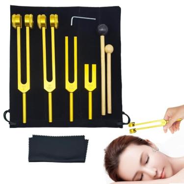 Imagem de Diapasão de 128 Hz para cura,Vamend 128 Hz - O instrumento de cura | Instrumentos de cura sonora Diapasão de 128 Hz | Instrumentos de cura multiuso de liga de alumínio para meditação e ioga, iniciante