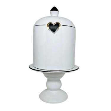 Imagem de Porta Panetone de Cerâmica Natal Riviera Coração 500g - Luiz Salvador