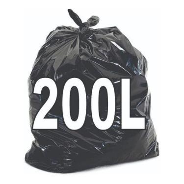 Imagem de Saco De Lixo 200 Litros Resistente 100Un - HIGIPACK