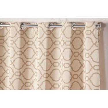Imagem de Cortina Capri 3,00m x 2,70m Estampada Delicada Poliéster Sala de Estar