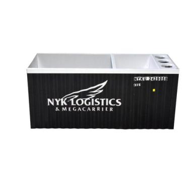 Imagem de Organizador de mesa porta caneta conteiner em metal - nyk logistics  -