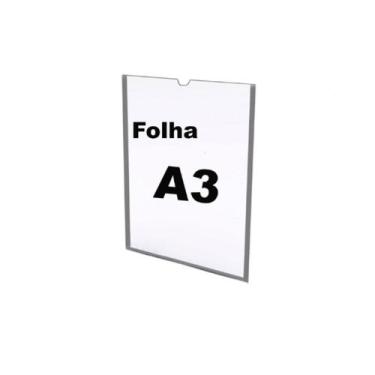 Imagem de Display De Parede Em Acrílico A3 Vertical com 5 Unidades - MCM ACRILIC