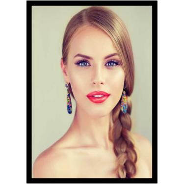 Imagem de Quadro Decorativo Estética Feminina Moda Salões De Beleza Maquiagem Fa