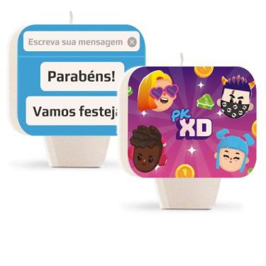 Imagem de Vela de Aniversário Dupla Face Festa PK XD - 01 unidade - Cromus