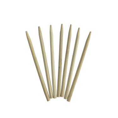 Imagem de KingSeal Adesivos de madeira de bambu natural, de maçã, palitos, 5,5 polegadas, 6,5 mm de diâmetro, ponto de proteção para segurança, pacote de volume - 1000 unidades