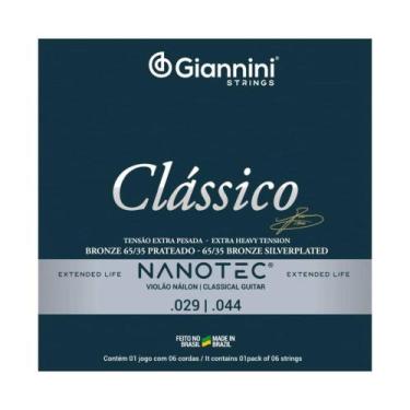 Imagem de Encordoamento giannini genwxpa pn violao 65/35 prateado protetiva nano