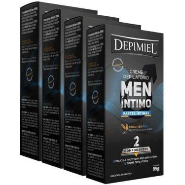 Imagem de Kit Com 4 Cremes Depilatório Men Íntimo 95g - Depimiel