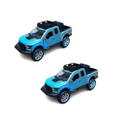 Imagem de Kit 2x Brinquedo carrinho Camionete 4x4 propulsão - AP TOYS