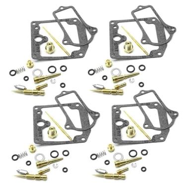 Imagem de Pacote com 4 para Suzuki GS550 GS550E 1977 1978 1979 GS 550 Kits de reparo de carburador de motocicleta peças de reconstrução de vedação de jato de carburador