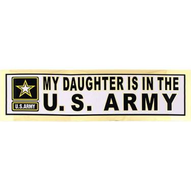 Imagem de Adesivo de para-choque My Daughter Is In The U.S. Army Metallic 11,5"