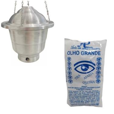 Imagem de Kit Defumação Turíbulo + Defumação Tira Olho Gordo/Olho Grande - Oferta