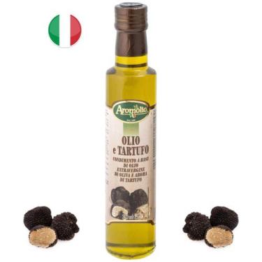 Imagem de Azeite Italiano Aromolio Extra Virgem Com Lascas de Trufa Negra 250ml