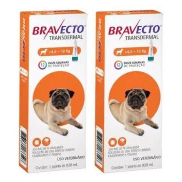 Imagem de 2 Bravecto Cães Transdermal Antipulgas Carrapato 4,5 Á 10kg