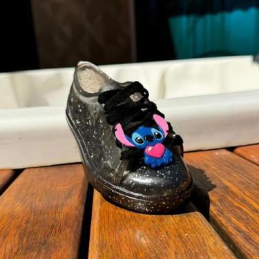 Imagem de Tênis Infantil Menina Stitch 25 ao 32 Confortável  - LG KIDS, Preto br