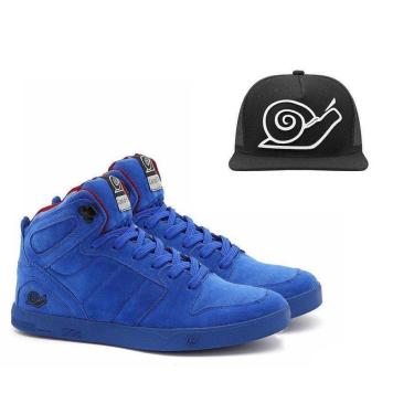 Imagem de Kit Tênis LandFeet Skate Embarcadero ll Em Couro + Boné-Unissex