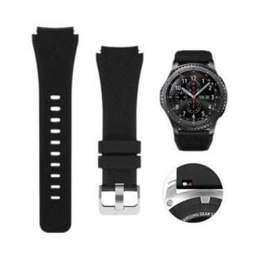 Imagem de Pulseira de Silicone 22mm para Samsung Galaxy Watch 3, Gear S3, Active