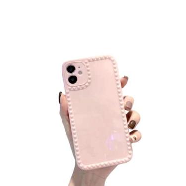 Imagem de Capinha Compatível com iPhone 12 Silicone rígido Brilhante estampa Cor