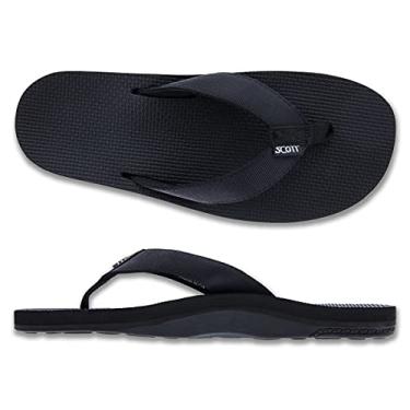 Imagem de Scott Hawaii Sandália masculina Manoa | Chinelo masculino Reef para caminhadas e caminhadas | Sapatos confortáveis à prova d'água e antiderrapantes | Chinelo confortável com suporte de arco o dia todo, Preto, 11