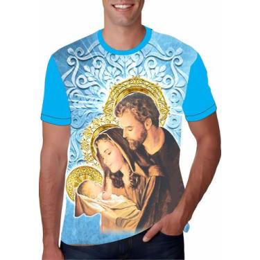 Imagem de Camiseta Religiosa Católica Sagrada Familia CTF2420 - Evangelizar, G4