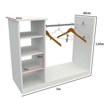 Imagem de Balcão Arara Cabideiro M3 Atendimento Expositor Loja