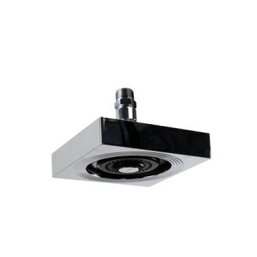 Imagem de Ducha Chuveiro ABS AutoLimpante Cromada Quadrada c/ Niple - AMG Metais