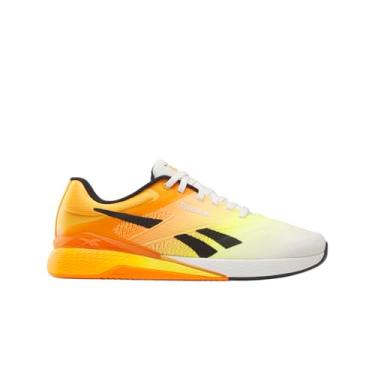 Imagem de Reebok Tênis unissex adulto Nano X5, Giz/preto/âmbar elétrico, 8.5 Women/7 Men