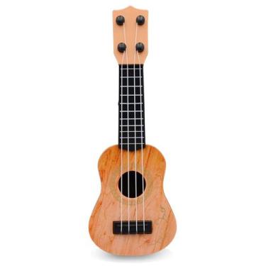 Imagem de Mini Cavaquinho Infantil Brinquedo Cordas Nylon Violão 25cm - ARK Toys