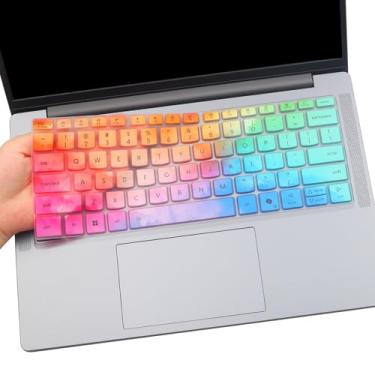 Imagem de i-Tensodo Capa de teclado para 2025 2024 Yoga Slim 7 14IMH9 14Q8X9 35.6 cm, Yoga Slim 7X 14Q8X9M 36.8 cm, Yoga Slim 7 15ILL9 39.6 cm Capa de teclado colorida