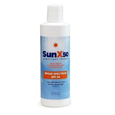 Imagem de CoreTex Loção Protetor Solar Sun X 50 Fps De Amplo Espectro - Frasco De 8 Oz Sem Parabenos, Oxibenzona, Octinoxato E Protetor Solar Sem Óleo - Sem Manchas Brancas E Resistente À Água E Ao Suor Por