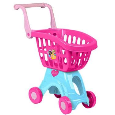 Imagem de Carrinho De Compras Barbie Chef Brinquedo Rosa Meninas Reforçado - Cot