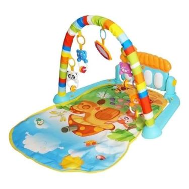 Imagem de Tapete Infantil Musical com Piano Interativo e Brinquedos Colorido
