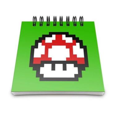 Imagem de Bloco de Anotações Cogumelo Pixel Grow Up - Yaay
