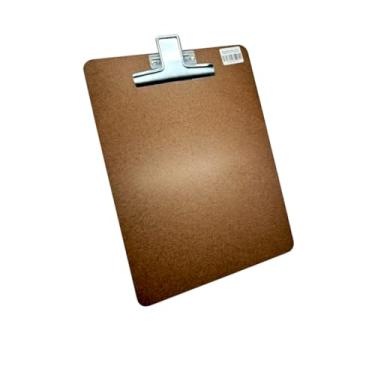 Imagem de Prancheta A4 De Madeira Mdf Com Prendedor De Metal Kit C/ 5