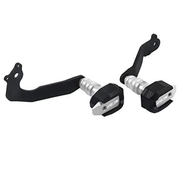 Imagem de Acc-Creativity Motocicleta CNC Alumínio Motor Crash Guard Case Frame Sliders Protector Proteção contra quedas Compatível com Yamaha R3 2019-2022 (Prata)