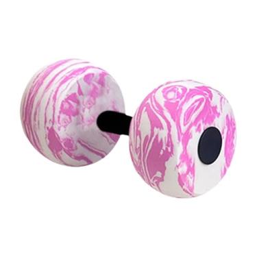 Imagem de menolana Halteres para exercícios aquáticos, equipamento aeróbico aquático, homens e mulheres, fortalecimento da parte superior do corpo, fitness em piscina, Rosa E Branco