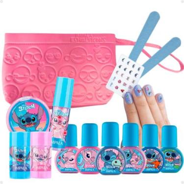 Imagem de Kit Impala Stitch com 12 itens + Mimo: 6 Esmaltes, Lixa, Adesivo, Pale