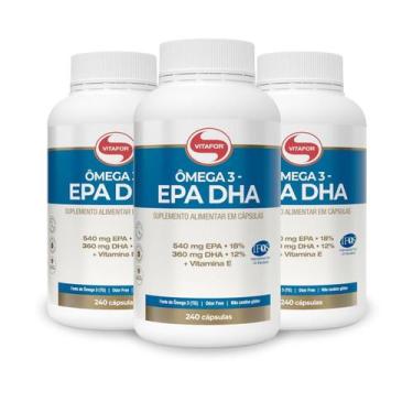 Imagem de Kit 3 Ômega 3 Epa Dha Vitafor 240 Cápsulas