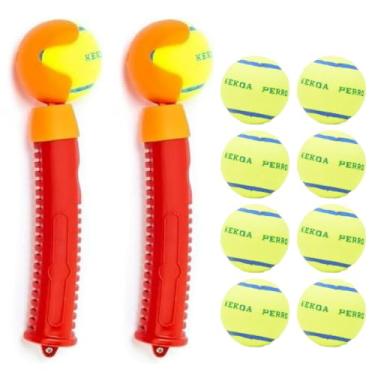 Imagem de Kekoa ExtendingBall Lançador vermelho, pacote com 2, inclui 8 bolas